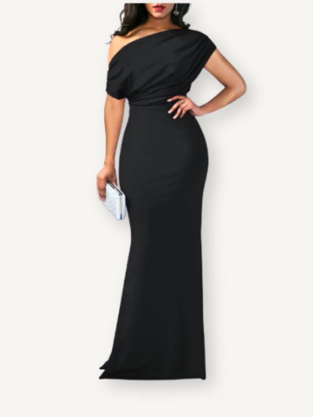 NWT OYS Sleeveless Off Shoulder Bodycon Maxi Trumpet Mermaid Size Small